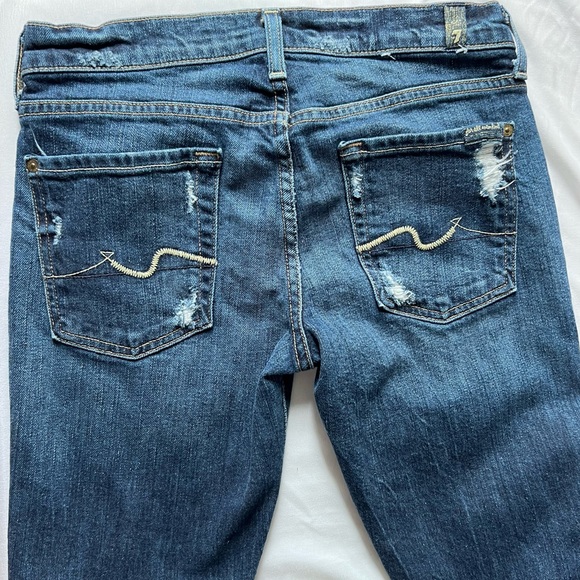 7 For All Mankind Women’s Josefina Skinny Boyfriend Jeans| size 24 - Picture 6 of 7